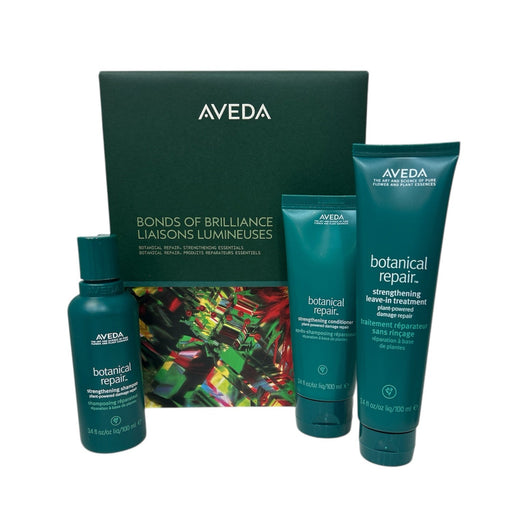 Nava Beauty AVEDA Limited-Edition Bonds of Brilliance Botanical Repair Strengthening Essentials Gift Set Hair White Smoke