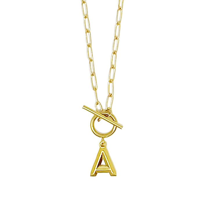 Modern Classic Initial Necklace