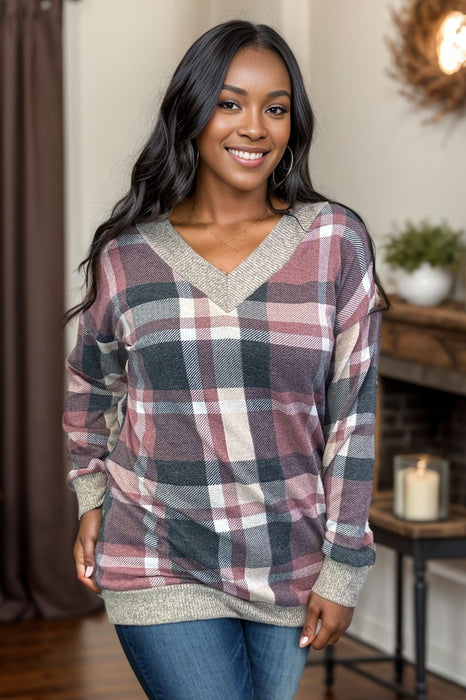 Plaid Pullover