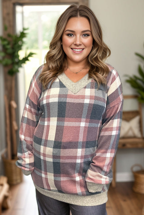 Plaid Pullover