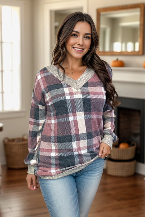 Plaid Pullover