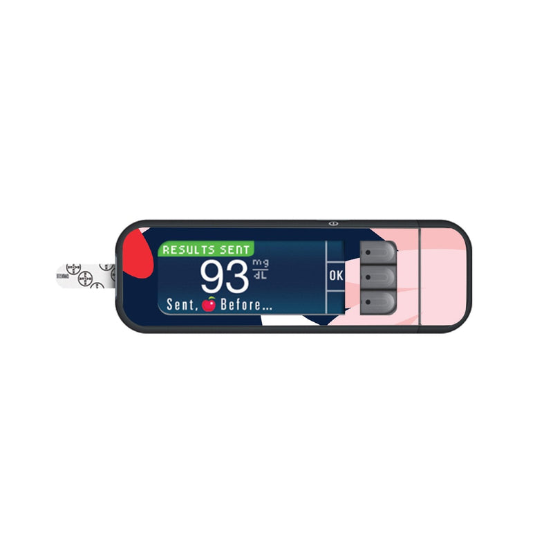 Peelz Abstract Flower Sticker for Bayer Contour Next Glucometer Peelz/Stickers