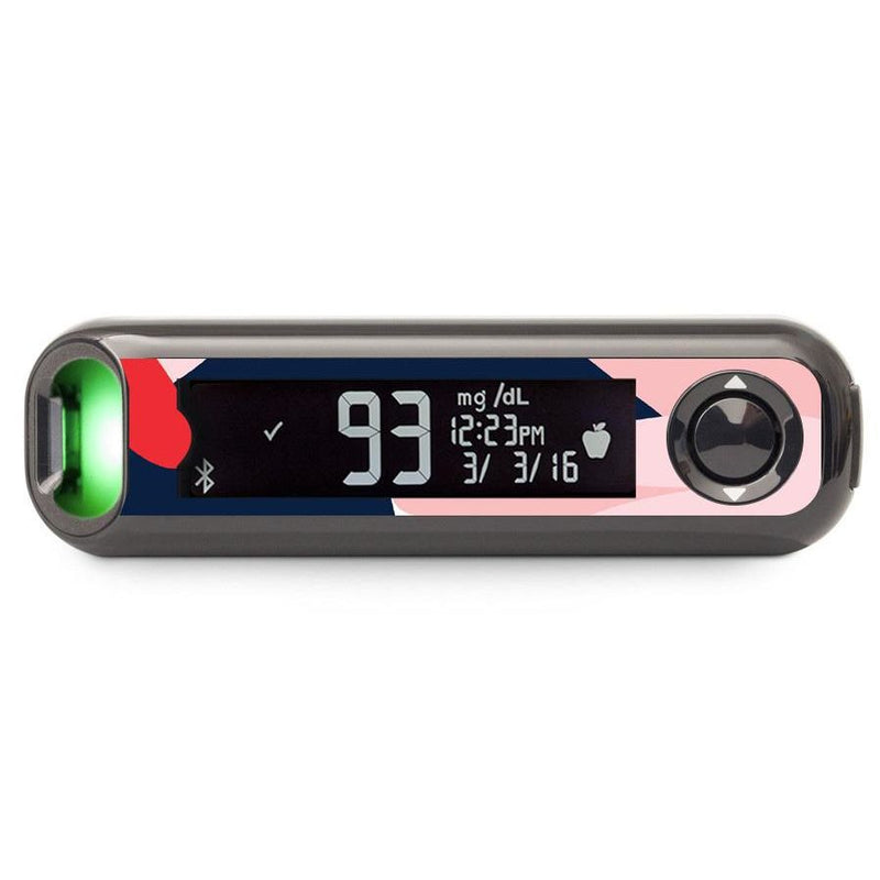 Peelz Abstract Flower for Bayer Contour© Next One Glucometer Peelz/Stickers