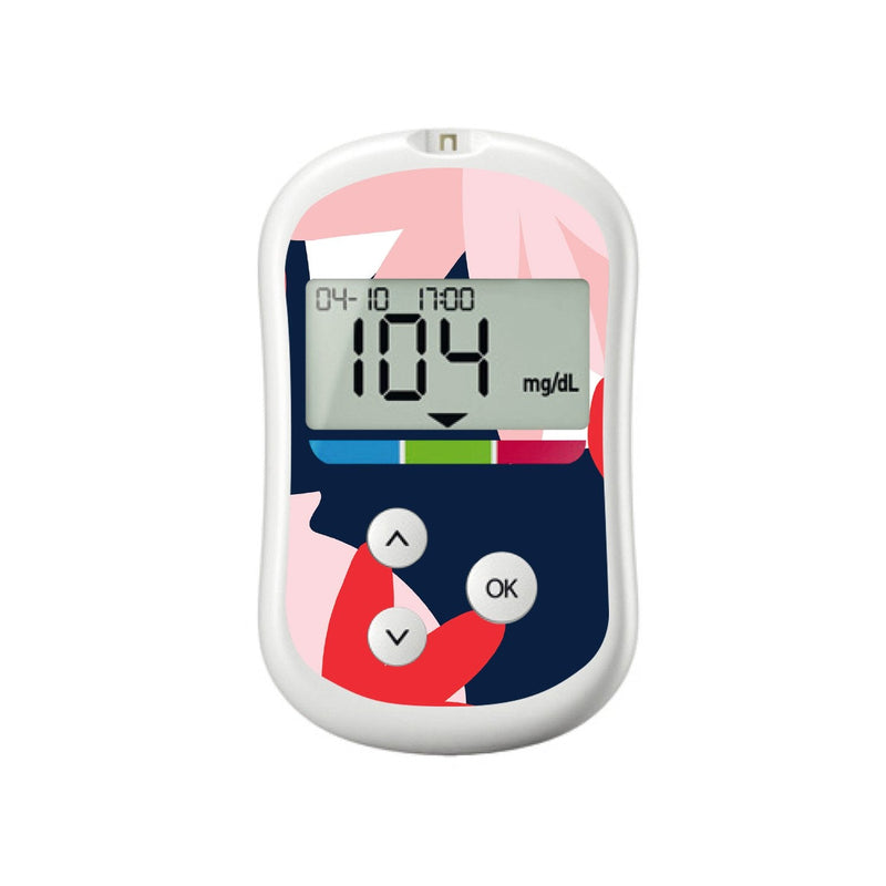 Peelz Abstract Flower for OneTouch Verio Flex Glucometer Peelz/Stickers