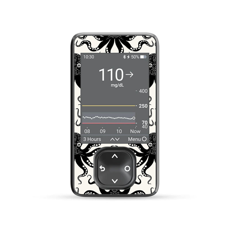 Peelz Abstract Octopus DEXCOM G7 and Stelo Touchscreen Receiver Peelz/Stickers