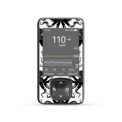 Peelz Abstract Octopus DEXCOM G7 and Stelo Touchscreen Receiver Peelz/Stickers