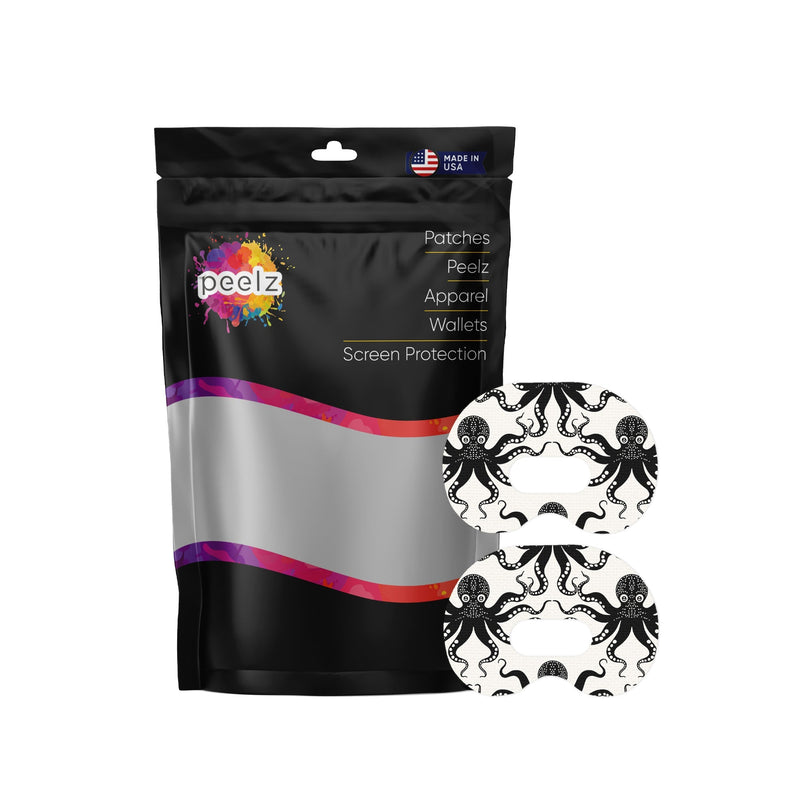 Peelz Abstract Octopus Medtronic Guardian Connect Patch Tape - Pump Peelz Patch Medical Tape