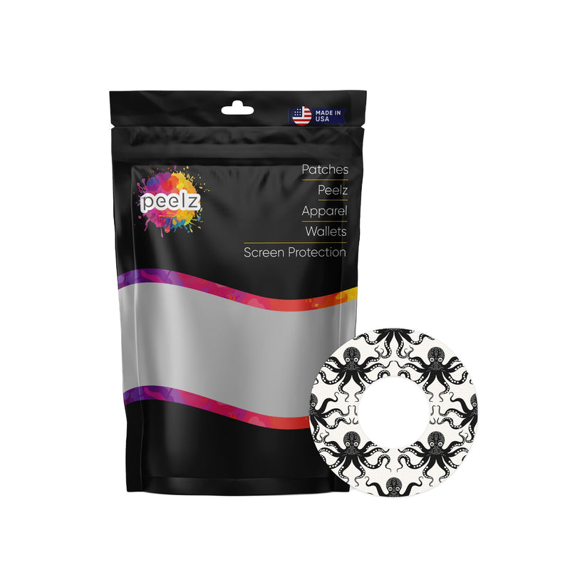 Peelz Abstract Octopus Freestyle Libre 2 Patch Tape - Pump Peelz Patch Medical Tape