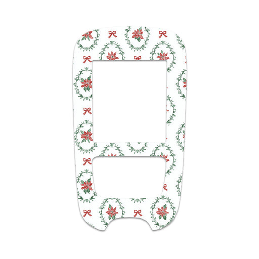 Peelz Poinsettia Parade Accu-Chek Guide Glucometer Sticker - Pump Peelz Peelz/Stickers