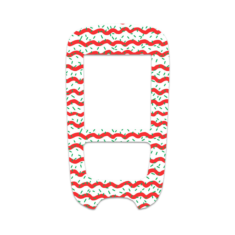 Peelz Christmas Icing Accu-Chek Guide Glucometer Sticker - Pump Peelz Peelz/Stickers
