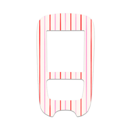 Peelz Peppermint Stripes Accu-Chek Guide Glucometer Sticker - Pump Peelz Peelz/Stickers