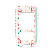 Peelz Holly Jolly Ribbon Accu-Chek Guide Glucometer Sticker - Pump Peelz Peelz/Stickers
