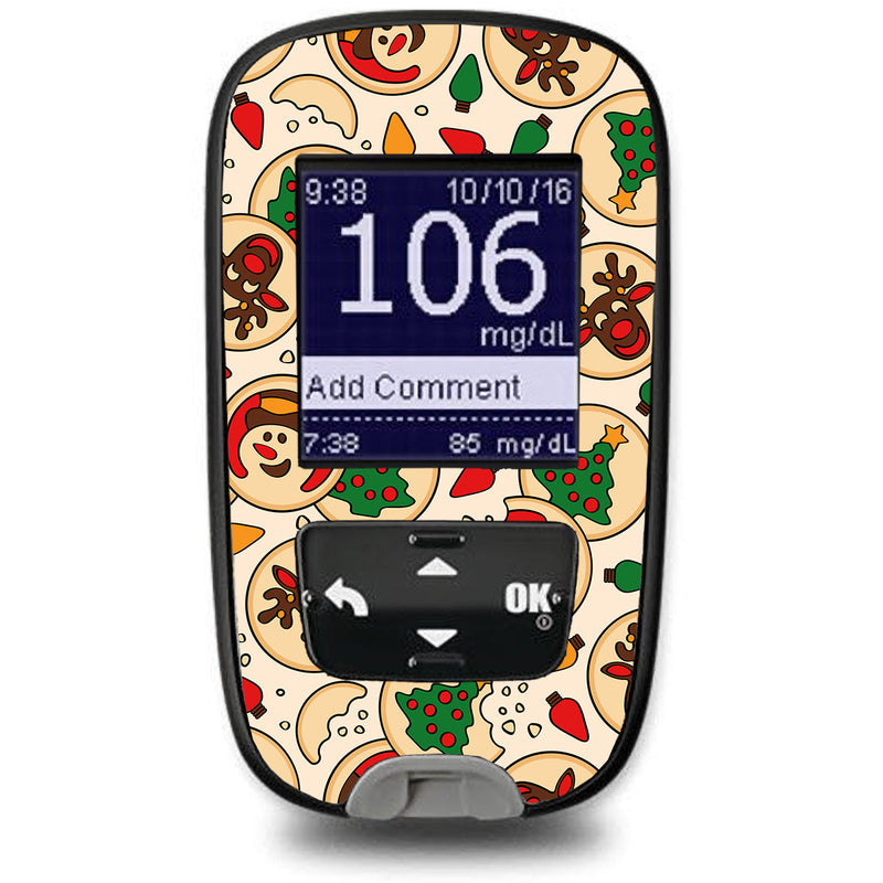 Peelz Santa's Cookies Accu-Chek Guide Glucometer Sticker - Pump Peelz Peelz/Stickers