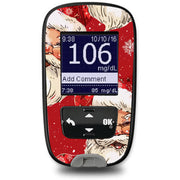 Peelz Jolly Old Saint Nick Accu-Chek Guide Glucometer Sticker - Pump Peelz Peelz/Stickers
