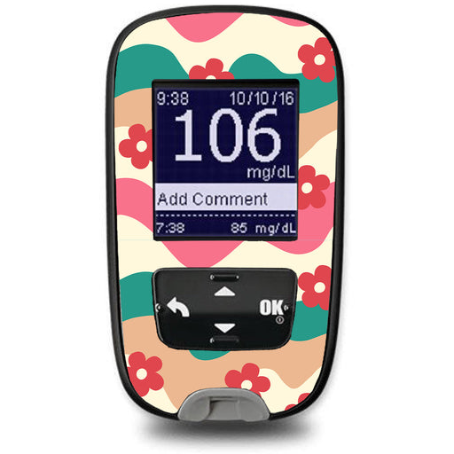 Peelz Retro Noel Accu-Chek Guide Glucometer Sticker - Pump Peelz Peelz/Stickers