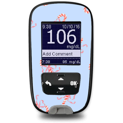 Peelz Candy Cane Lane Accu-Chek Guide Glucometer Sticker - Pump Peelz Peelz/Stickers
