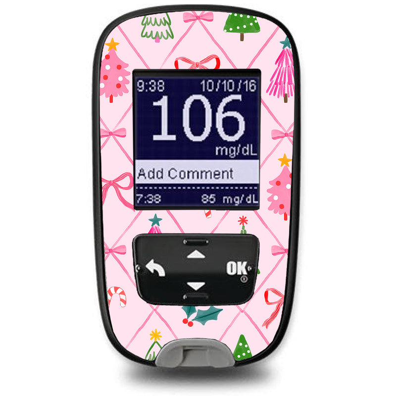 Peelz Coquette Christmas Accu-Chek Guide Glucometer Sticker - Pump Peelz Peelz/Stickers