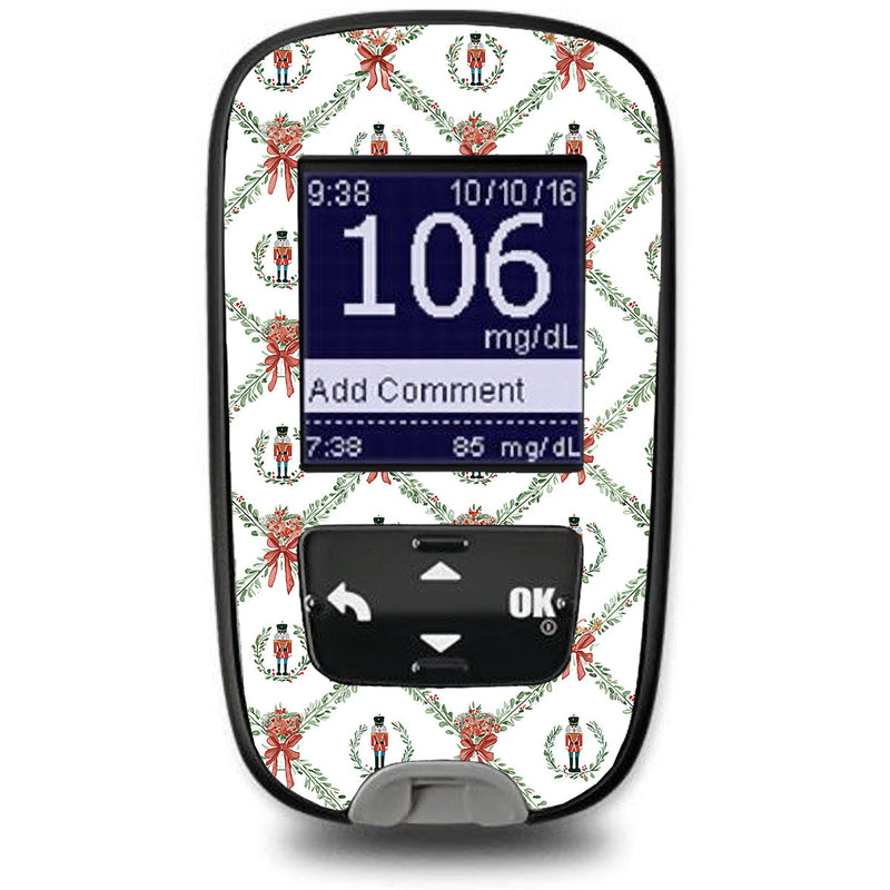 Peelz Nutcracker Noel Accu-Chek Guide Glucometer Sticker - Pump Peelz Peelz/Stickers