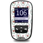 Peelz Poinsettia Parade Accu-Chek Guide Glucometer Sticker - Pump Peelz Peelz/Stickers