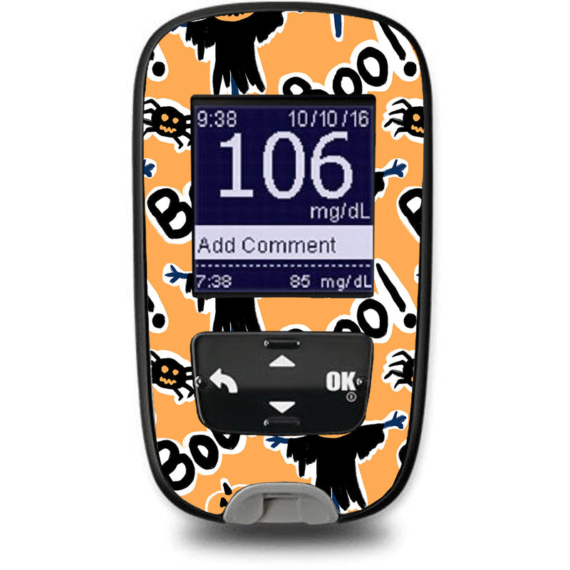 Peelz Pumpkin Boo Accu-Chek Guide Glucometer Sticker - Pump Peelz Peelz/Stickers