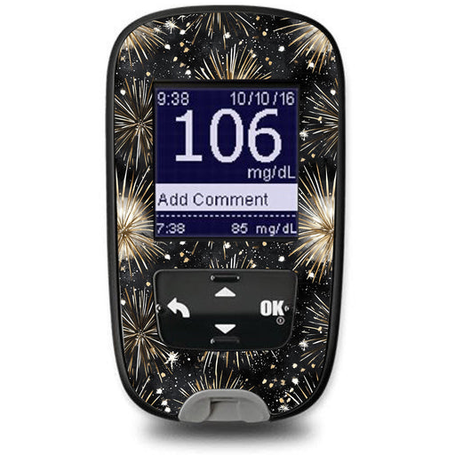 Peelz Fireworks Sticker for the Accu-Chek Guide Glucometer Peelz/Stickers