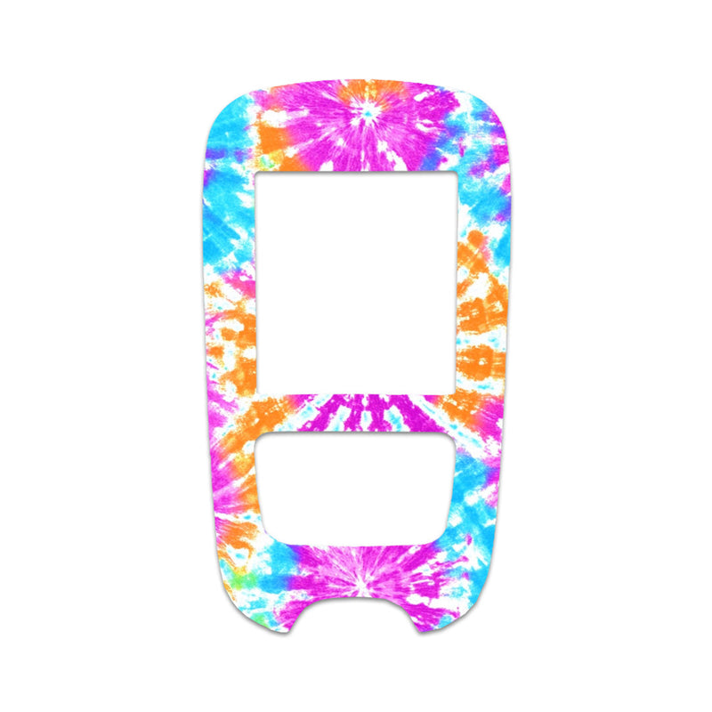 Peelz Neon Tie Dye Sticker for the Accu-Chek Guide Glucometer Peelz/Stickers
