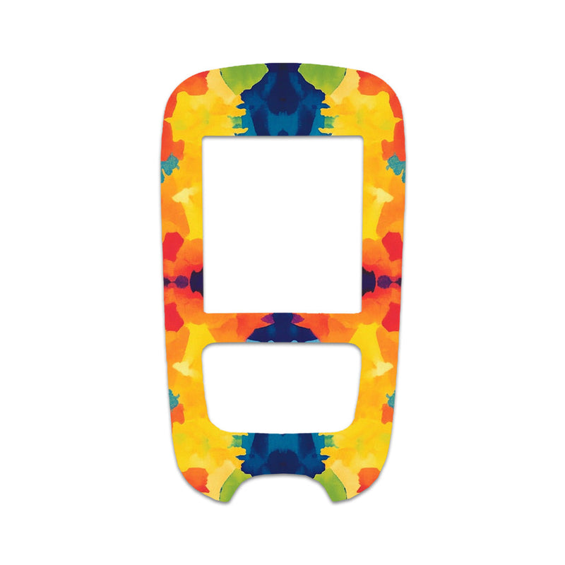 Peelz Bright Tie Dye Sticker for the Accu-Chek Guide Glucometer Peelz/Stickers