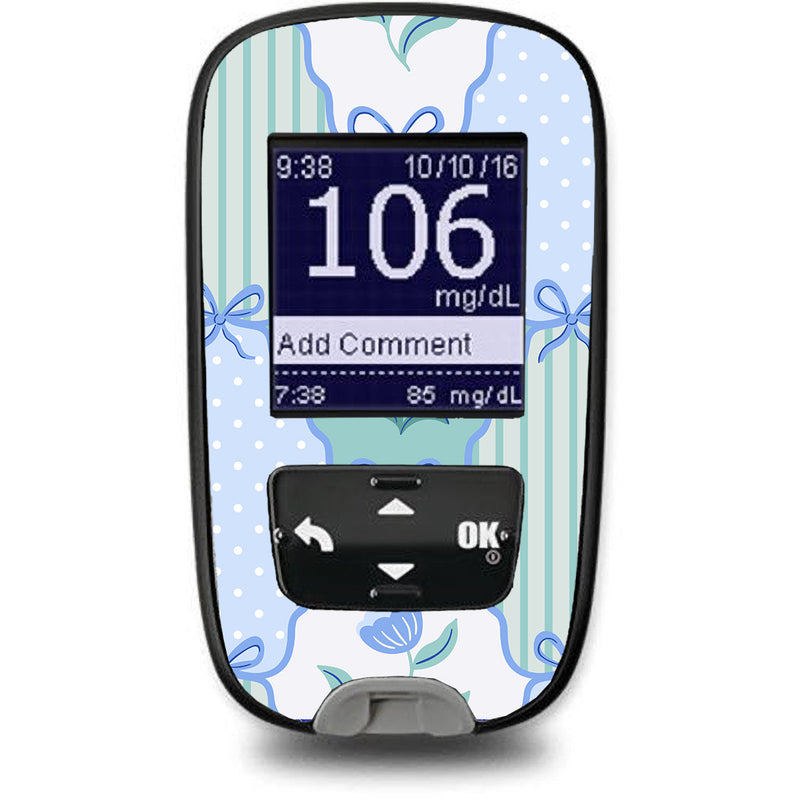 Peelz Cottage Bows Accu-Chek Guide Glucometer Sticker - Pump Peelz Peelz/Stickers