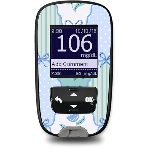 Peelz Cottage Bows Accu-Chek Guide Glucometer Sticker - Pump Peelz Peelz/Stickers