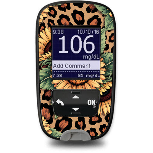 Peelz Wild Sunflower Accu-Chek Guide Glucometer Sticker - Pump Peelz Peelz/Stickers