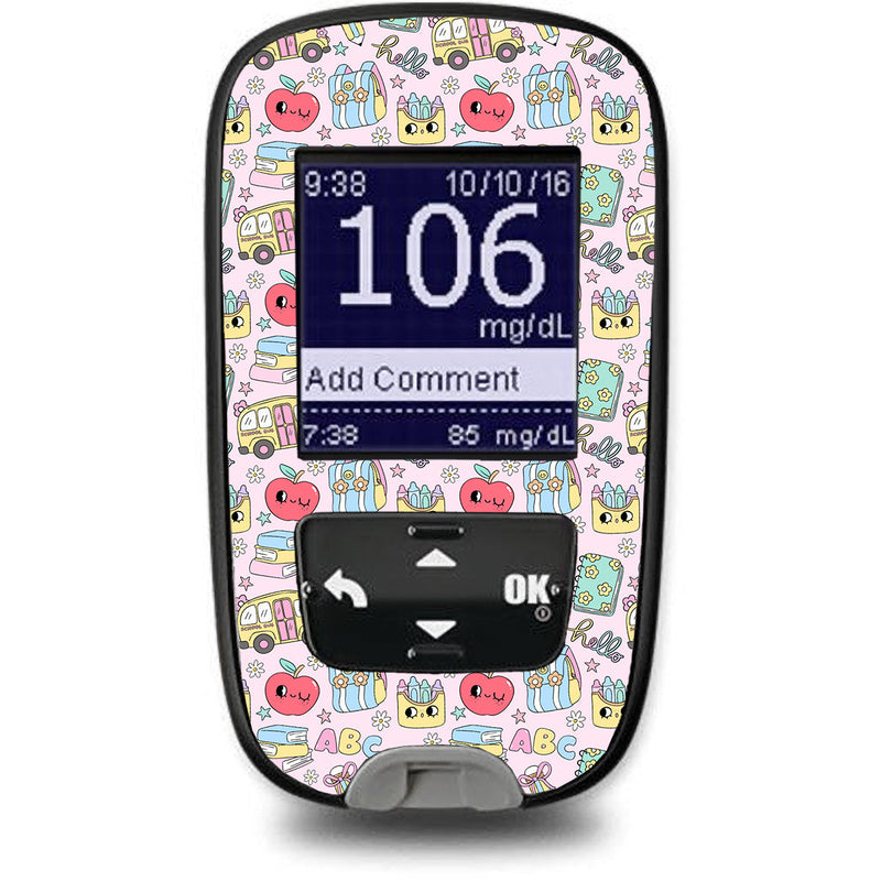 Peelz Tiny Scholar Accu-Chek Guide Glucometer Sticker - Pump Peelz Peelz/Stickers