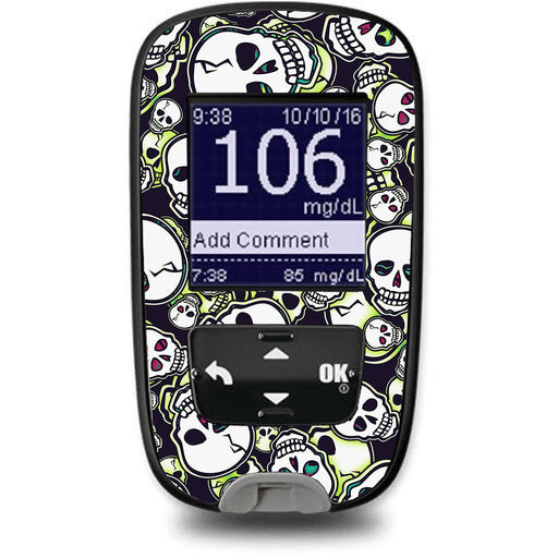 Peelz Bone Glow Accu-Chek Guide Glucometer Sticker - Pump Peelz Peelz/Stickers