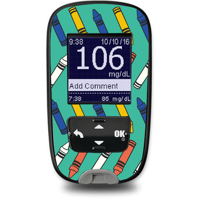 Peelz Crayon Pop Accu-Chek Guide Glucometer Sticker - Pump Peelz Peelz/Stickers