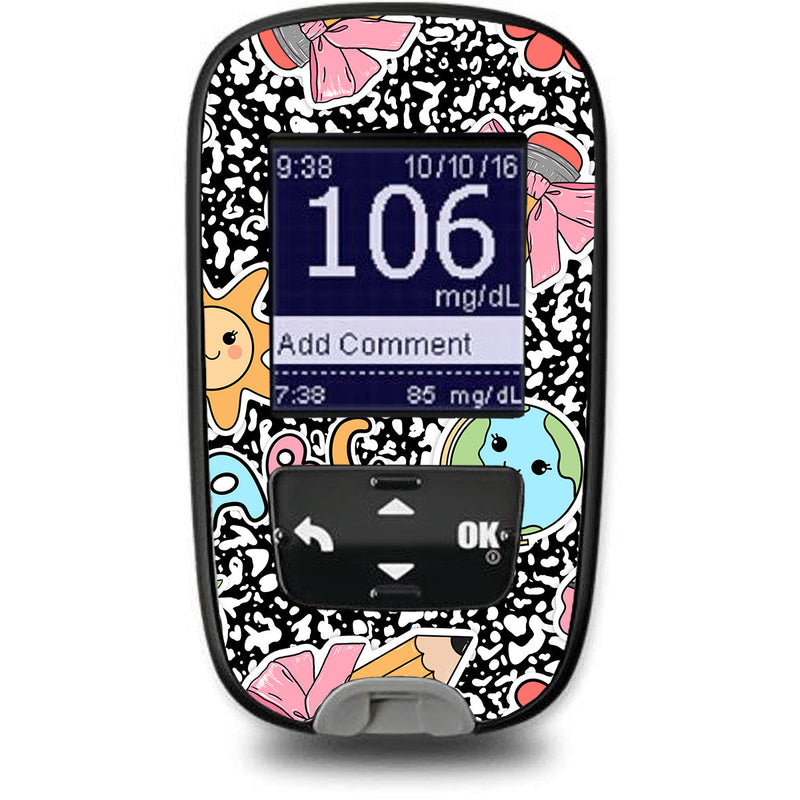 Peelz Cute Class Accu-Chek Guide Glucometer Sticker - Pump Peelz Peelz/Stickers