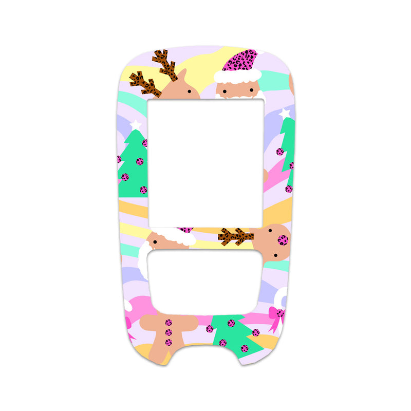 Peelz Christmas Pastel Sticker for the Accu-Chek Guide Glucometer Peelz/Stickers