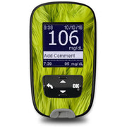 Peelz Green Fur Sticker for the Accu-Chek Guide Glucometer Peelz/Stickers