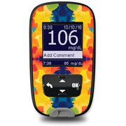 Peelz Bright Tie Dye Sticker for the Accu-Chek Guide Glucometer Peelz/Stickers