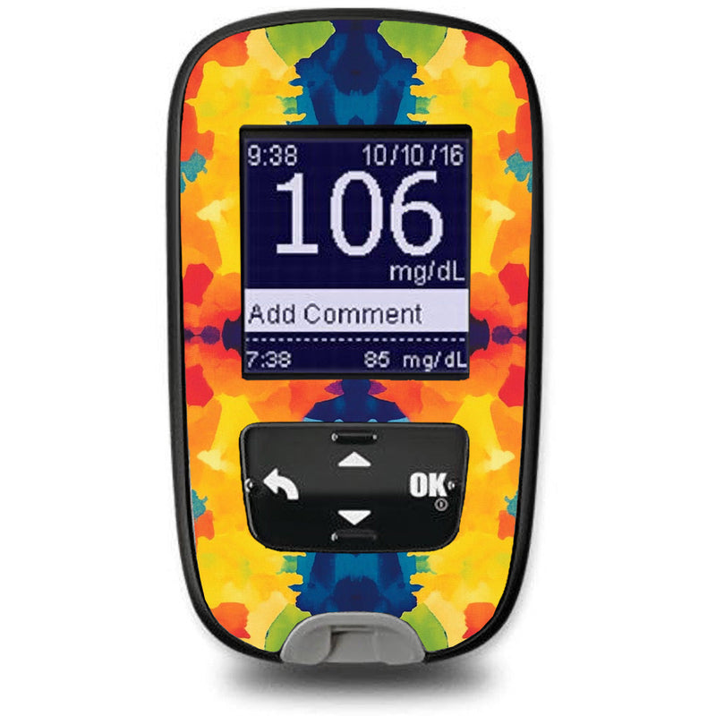 Peelz Bright Tie Dye Sticker for the Accu-Chek Guide Glucometer Peelz/Stickers