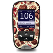 Peelz Chocolate Love Sticker for the Accu-Chek Guide Glucometer Peelz/Stickers
