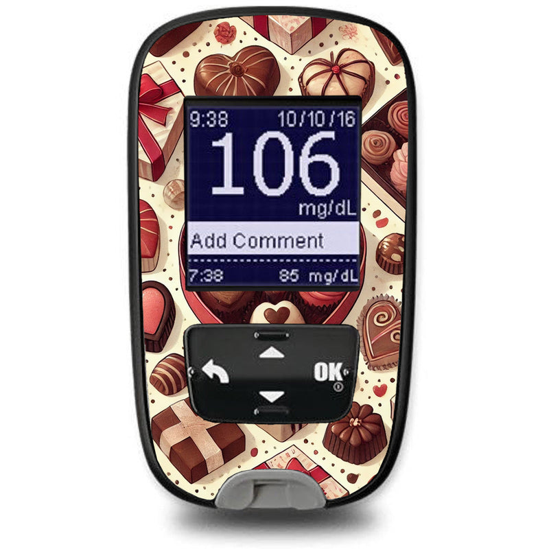 Peelz Chocolate Love Sticker for the Accu-Chek Guide Glucometer Peelz/Stickers