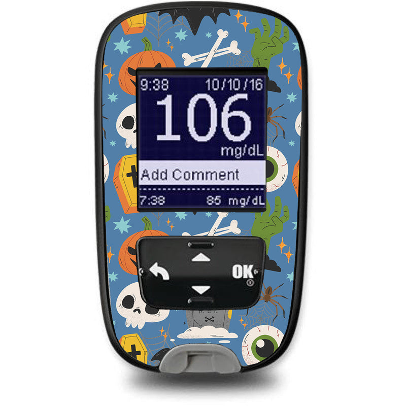 Peelz Spooky Night Accu-Chek Guide Glucometer Sticker - Pump Peelz Peelz/Stickers