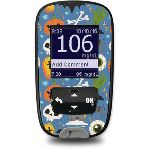 Peelz Spooky Night Accu-Chek Guide Glucometer Sticker - Pump Peelz Peelz/Stickers