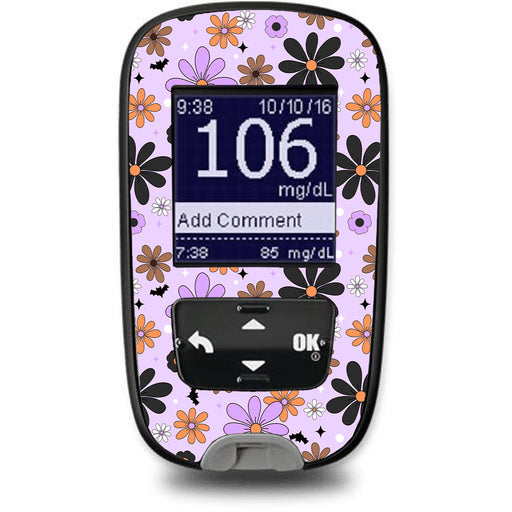 Peelz Batty Blooms Accu-Chek Guide Glucometer Sticker - Pump Peelz Peelz/Stickers