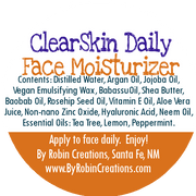 By Robin Creations Clear Skin Acne Blasting Daily SPF30 Facial Moisturizer Acne Treatments & Kits
