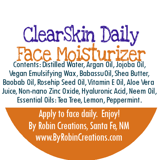 By Robin Creations - Clear Skin Acne Blasting Daily Spf30 Moisturizer