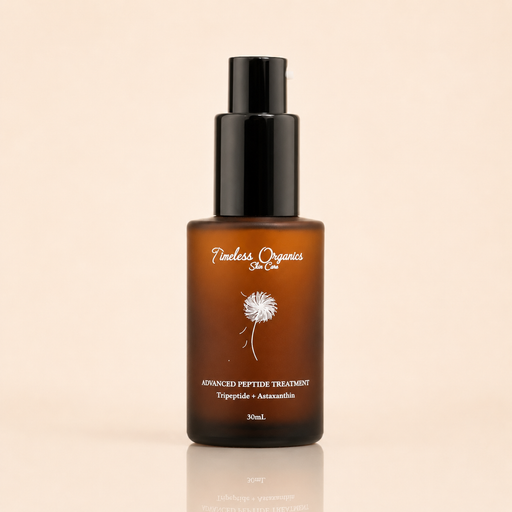 Timeless Organics Skin Care Advanced Peptide Treatment Serum Antique White