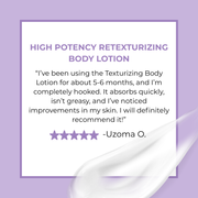 DCL Skincare High Potency Retexturizing Body Lotion Bottle