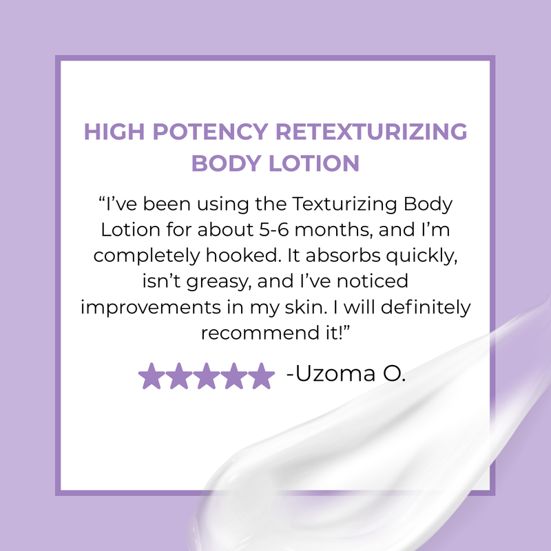 DCL Skincare High Potency Retexturizing Body Lotion Bottle