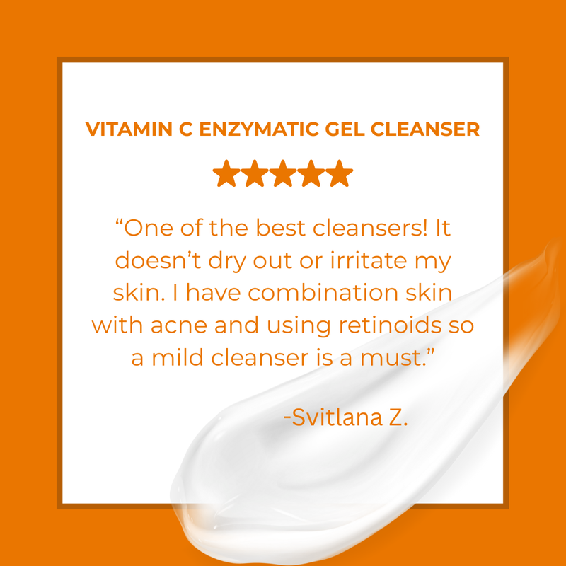 DCL Skincare Vitamin C Enzymatic Gel Cleanser Bottle