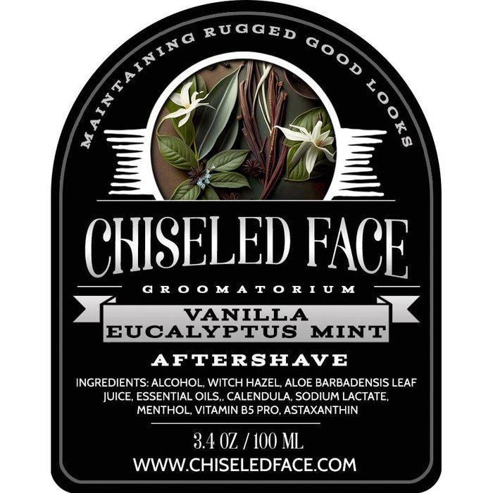 Chiseled Face Vanilla Eucalyptus & Mint - Aftershave Splash